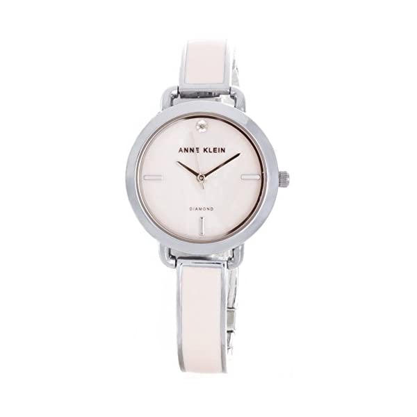 アンクライン Anne Klein 腕時計 ウォッチ 時計 レディース 女性用 Anne Klein Pink Dial Pink Enamel & Metal Bracelet Womens Watch AK/2423PKSV