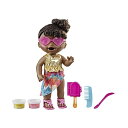 xr[ACu Ԃ l` xr[h[ ܂܂ ւ tBMA mߋ Baby Alive Sunshine Snacks Doll, Eats and Poops, Summer-Themed Waterplay Baby Doll, Ice Pop Mold, Toy for Kids Ages 3 and Up, Black Hair