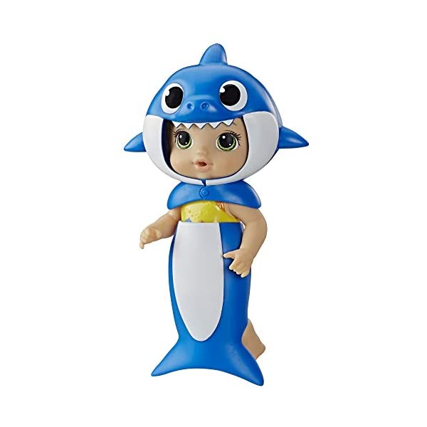 xr[ACu Ԃ l` xr[h[ ܂܂ ւ tBMA mߋ Baby Alive- Baby Shark Brunette, Multicolour (Hasbro E8595FF1)