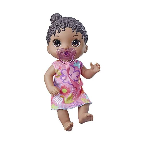 xr[ACu Ԃ l` xr[h[ ܂܂ ւ tBMA mߋ Baby Alive Baby Lil Sounds: Interactive Black Hair Baby Doll for Girls & Boys Ages 3 & Up, Makes 10 Sound Effects, Including Giggles, Cries, Baby Doll with Pacifier