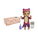 ベビーアライブ 赤ちゃん 人形 ベビードール おままごと 着せ替え フィギュア 知育玩具 Baby Alive Rainbow Wildcats Doll, Tiger, Accessories, Drinks, Wets, Tiger Toy for Kids Ages 3 Years and Up, Brown Hair