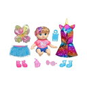 ベビーアライブ 赤ちゃん 人形 ベビードール おままごと 着せ替え フィギュア 知育玩具 Littles by Baby Alive, Fantasy Styles Squad Doll, Little Kiera, Fairytale Accessories, Wavy Blonde Hair Toy for Kids Ages 3 Years and Up