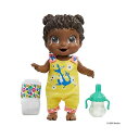 ベビーアライブ 赤ちゃん 人形 ベビードール おままごと 着せ替え フィギュア 知育玩具 Baby Alive Baby Gotta Bounce Doll, Kangaroo Outfit, Bounces with 25+ SFX and Giggles, Drinks and Wets, Black Hair Toy for Kids Ages 3 and Up