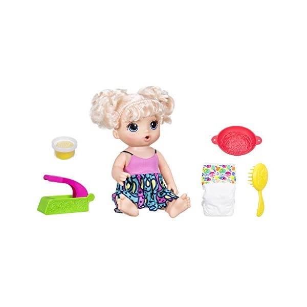 xr[ACu Ԃ l` xr[h[ ܂܂ ւ tBMA mߋ Baby Alive Snacking Noodles Baby Blonde Doll