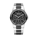 x[O rv EHb` BERING 32237-AZ2 Z~bN RNV fB[X p Bering Time Ceramic Collection Silver Stainless Steel Case and Strap with Black Ceramic Links and Black Dial Encrusted kfUC XJWirAfUC