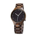 r[EF BEWELL EbhEHb` ؐrv Simple Men Wood Watches Black Sandal Wood Thin Dial Watch