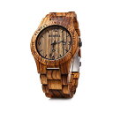 ビーウェル BEWELL ウッドウォッチ 木製腕時計 メンズ 男性用 ZS-W086B Bewell ZS-W086B Mens Wooden Watch Lightweight Date Display Analog Quartz Movement Wristwatches