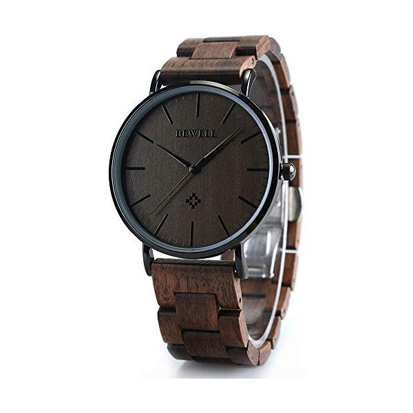 ビーウェル BEWELL ウッドウォッチ 木製腕時計 メンズ 男性用 W163A BEWELL Wooden Watches for Men/Wo..