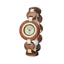 ビーウェル BEWELL ウッドウォッチ 木製腕時計 レディース 女性用 W010A-RDMP Bewell Ladies Wooden Bracelet Dress Watch, Elegant Two Tone Luminous Analog Quartz Round Watches for Women