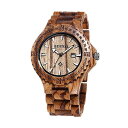 ビーウェル BEWELL ウッドウォッチ 木製腕時計 Vintage Style Eco-friendly 100% Natural Zebra Wood Watches