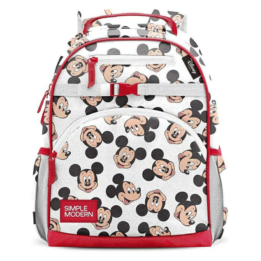 ディズニー ミッキーマウス グッズ バックパック リュック バッグ プレゼント ギフト キッズ シンプルモダン ミディアム 幼児用 女の子 男の子 幼稚園 小学生 フレッチャーコレクション 高さ15インチ Simple Modern Medium Disney Toddler Backpack for