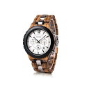 ボボバード BOBO BIRD 腕時計 木製 時計 ウッドウォッチ メンズ 男性用 BOBO BIRD Mens Luxury Stylish Wooden Watches Date & Chronograph Military Quartz Timepieces