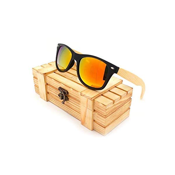 {{o[h BOBO | TOX ؐ | |CYh Be[W re[W Bamboo Polarized Vintage Sunglasses(ؐrv[J[)