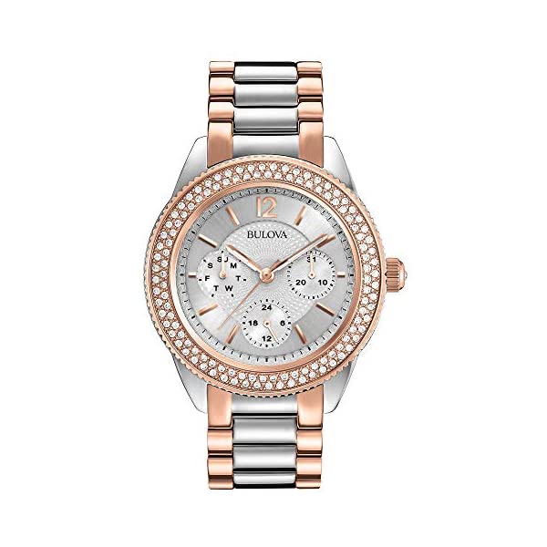 ブローバ 腕時計 ウォッチ BULOVA 98N100 時計 レディース 女性用 Bulova Women's 98N100 Multi-Function Crystal Bracelet Watch