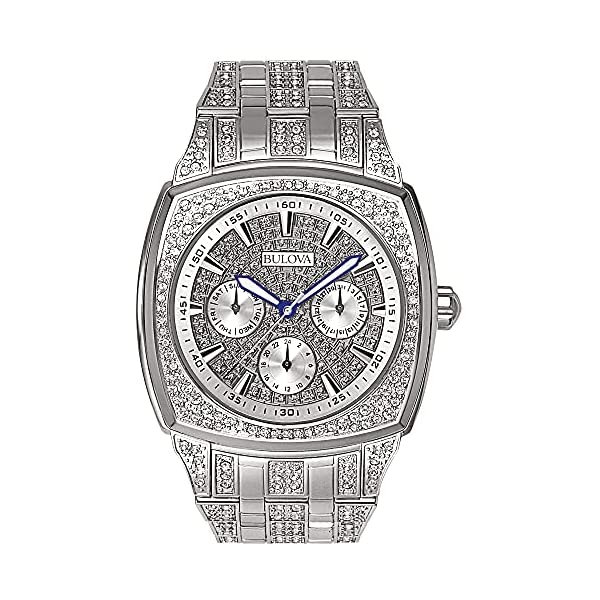 ブローバ 腕時計 ウォッチ BULOVA 96C002 時計 メンズ 男性用 Bulova Crystal Multi-Function Mens Watch, Stainless Steel , Silver-Tone (Model: 96C002)