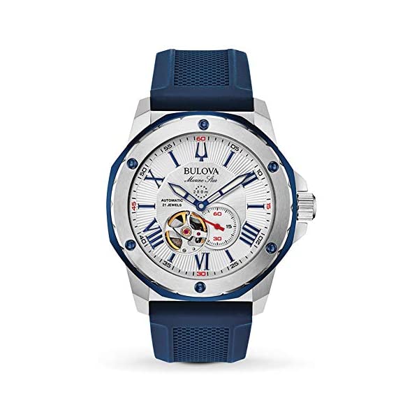 ブローバ 腕時計 ウォッチ BULOVA 98A225 時計 オートマチック 自動巻き アナログ アナログ メンズ 男性用 Bulova Mens Analogue Automatic Watch with Silicone Strap 98A225