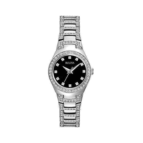 ブローバ 腕時計 ウォッチ BULOVA 96L170 時計 クォーツ レディース 女性用 Bulova Crystal Quartz Ladies Watch, Stainless Steel , Silver-Tone (Model: 96L170)