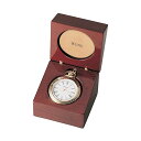 u[o v EHb` BULOVA B2662 v Bulova B2662 Ashton Pocket Watch, Gold-Tone Finish/Mahogany Stain Box