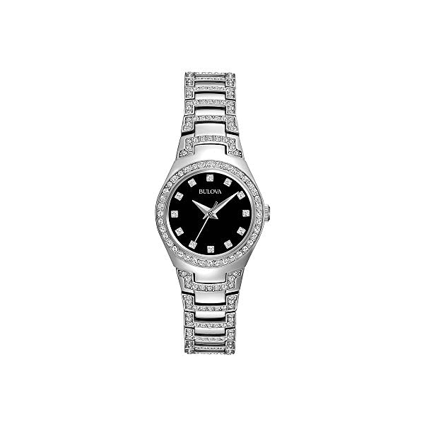 ブローバ 腕時計 ウォッチ BULOVA 96L170K 時計 レディース 女性用 Bulova Women's 25mm Crystal Stainless Steel Watch 人気の ブローバ 腕時計 はこちら ■海外より直輸入品となりますので、外箱に小傷・破れ等がある場合がございます。 　本体には影響ございませんので、予めご容赦ください。 ■携帯からの注文の際【納期目安】が表示されない場合もございます。 　納期の表示が確認出来ない商品に関しましては、お手数ですが、PCページより【納期目安】の確認をお願いします。 　また、携帯からのご注文のお客様は携帯電話の受信設定（フィルター）を必ずご確認下さいますようお願いいたします。ブローバ 腕時計 ウォッチ BULOVA 96L170K 時計 レディース 女性用 Bulova Women's 25mm Crystal Stainless Steel Watch ブランドBulova製品型番96L170Kパート ナンバー96L170ディスプレイ タイプAnalogケース直径25 millimetersバンドカラーBlackダイヤルカラーBlack ◆ 様々なギフトシーンにぴったりの商品を豊富に取り揃えております ◆プレゼント　ギフト　クリスマス　母の日　父の日　記念日　誕生日　お誕生日　誕生日プレゼント　敬老の日　記念品　結婚記念日　メモリアルギフト　お祝い　出産祝い　結婚式　結婚祝い　御祝　披露宴　引き出物　引出物　ウェディングギフト　ブライダルギフト　景品　賞品　コンペ景品　ゴルフコンペ　粗品　お中元　御中元　お歳暮　御歳暮　残暑見舞い　引越し　引っ越し祝い　引越し祝い　贈答品　入園祝い　入学祝い　卒業祝い　成人式　就職祝い　昇進祝い　定年退職記念　還暦祝い　卒業記念品　内祝　お返し　お礼　御礼　お祝い返し