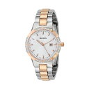 u[o rv EHb` BULOVA 98R169 v fB[X p Bulova Women's 98R169 Two-Tone Watch with Diamond-Accented Bezel