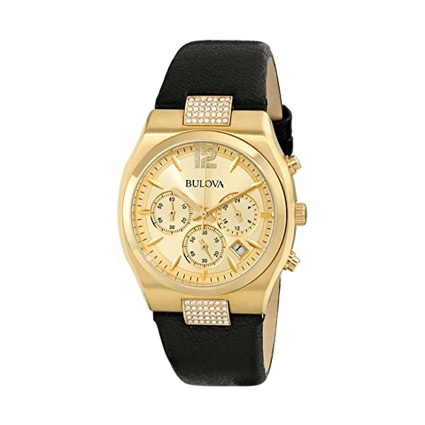 ブローバ 腕時計 ウォッチ BULOVA 97M107 時計 アナログ クォーツ レディース 女性用 Bulova Women's 97M107 Crystal Analog Display Japanese Quartz Black Watch