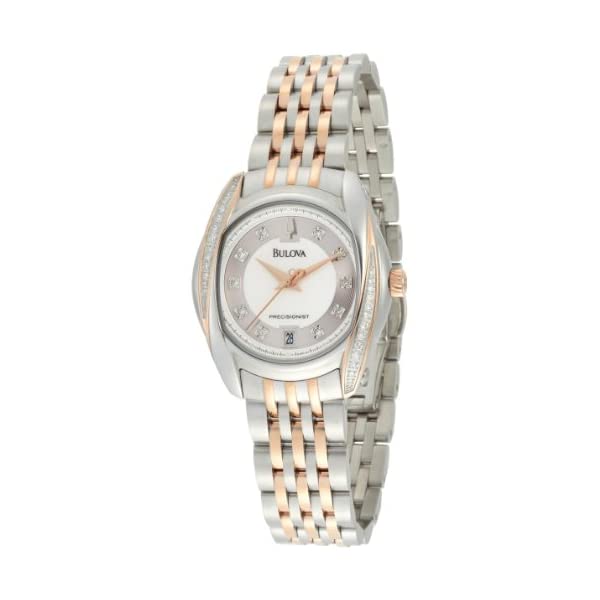 ブローバ 腕時計 ウォッチ BULOVA 98R141 時計 プレシジョニスト レディース 女性用 Bulova Women's 98R141 Precisionist Tanglewood Diamond Two-Tone Bracelet Watch