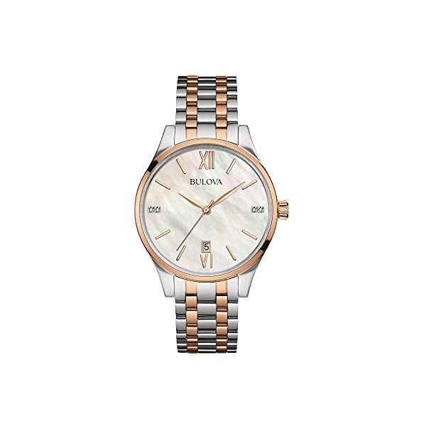 ブローバ 腕時計 ウォッチ BULOVA 98P150 時計 レディース 女性用 Bulova Diamonds Womens Diamond-Accent Two-Tone Stainless Steel Bracelet Watch 98P150