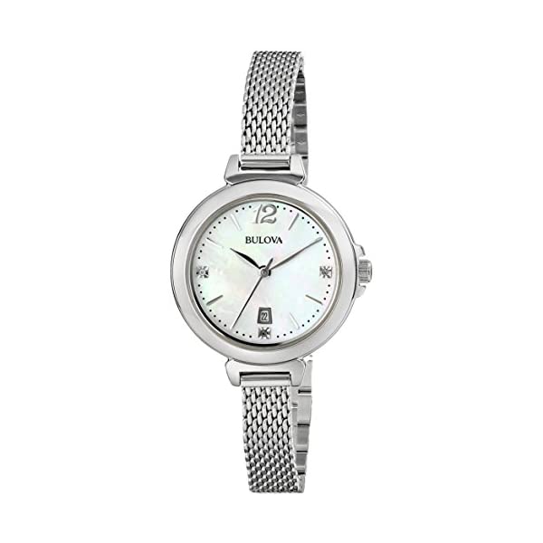 ブローバ 腕時計 ウォッチ BULOVA 96P150 時計 アナログ クォーツ レディース 女性用 Bulova Women's 96P150 Diamond Gallery Analog Display Japanese Quartz White Watch