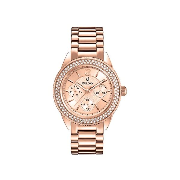 ブローバ 腕時計 ウォッチ BULOVA 97N100 時計 クォーツ レディース 女性用 Bulova Women's 97N100 Rose Gold Stainless-Steel Quartz Watch