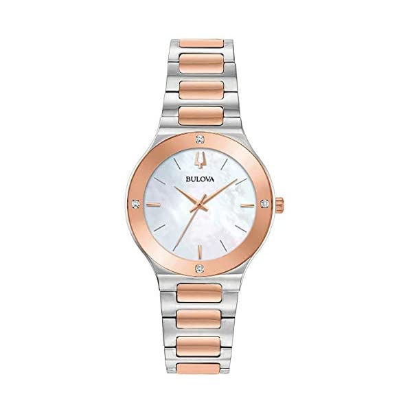 ブローバ 腕時計 ウォッチ BULOVA 98R274 時計 レディース 女性用 Bulova 98R274 Futuro Women's Watch Silver/Rose Gold 32mm Stainless Steel