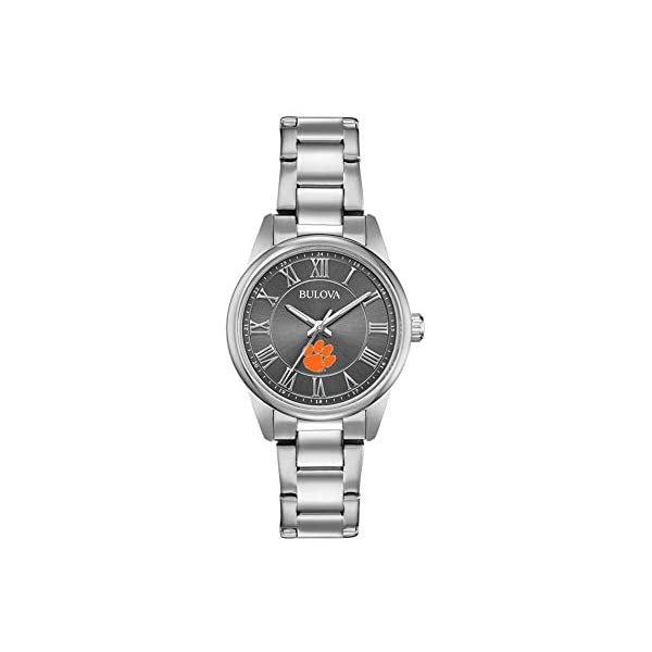 ブローバ 腕時計 ウォッチ BULOVA 時計 レディース 女性用 Bulova Women's Clemson University Tigers Watch Black/Silver Watch