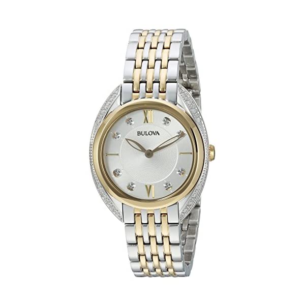 ブローバ 腕時計 ウォッチ BULOVA 98R229 時計 クォーツ レディース 女性用 Bulova Women's Quartz Watch with Stainless-Steel Strap, Two Tone, 14 (Model: 98R229)
