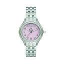 u[o rv EHb` BULOVA 96X124 v fB[X p Bulova 96X124 Ladies Silver Pink Crystal Watch