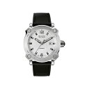 ブローバ 腕時計 ウォッチ BULOVA 63B191 時計 オートマチック 自動巻き アナログ アナログ メンズ 男性用 Bulova Accu Swiss Percheron Men's Automatic Watch with Silver Dial Analogue Display and Black Silicone Strap 63B191