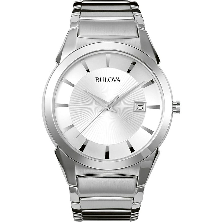 ブローバ 腕時計 ウォッチ メンズ 3 針カレンダー日付クォーツ時計 パターンダイヤル 38mm スタイル: 96B015 Bulova Men's 3-Hand Calendar Date Quartz Watch, Patterned Dial, 38mm Style: 96B015