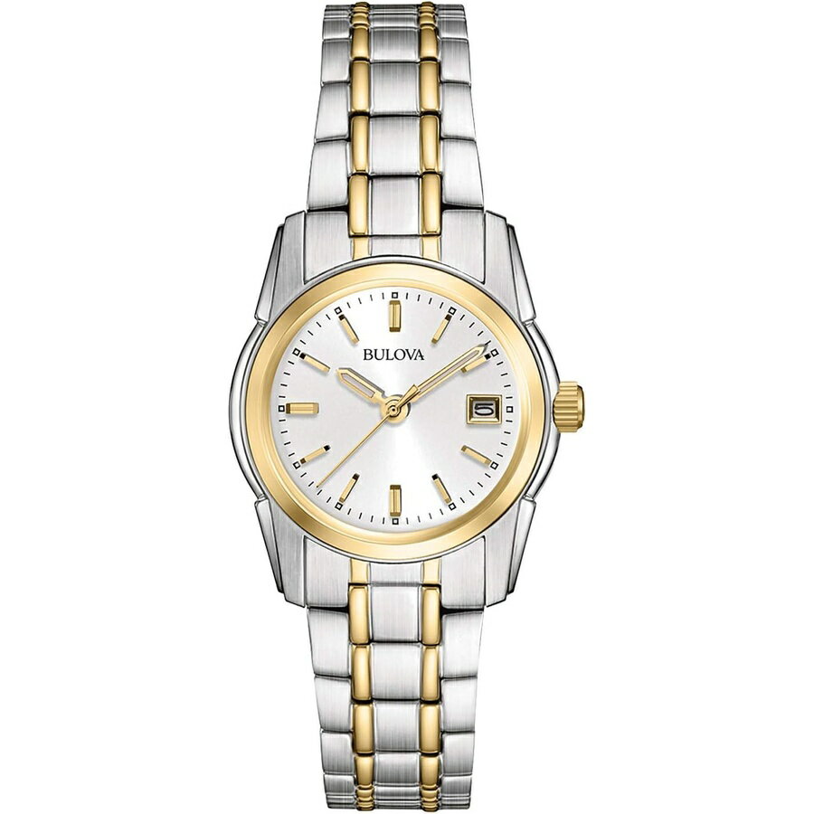 他の ブローバ はこちら Bulova Ladies' Classic Two-Tone Stainless Steel 3-Hand Calendar Date Quartz Watch, Silver-White Dial (Style: 98M105)ブローバ レディース クラシック ツートンカラー ステンレススチール 3針 カレンダー 日付 クォーツ時計、シルバー ホワイト ダイヤル (スタイル: 98M105)発送までの目安5〜15日　営業日以内に発送※12月、連休等は物流が混雑し、遅延する場合がございます。予めご了承ください。 商　品　情　報 メーカー Bulova 商品名（英語） Bulova Ladies' Classic Two-Tone Stainless Steel 3-Hand Calendar Date Quartz Watch, Silver-White Dial (Style: 98M105) 商品名（翻訳） ブローバ レディース クラシック ツートンカラー ステンレススチール 3針 カレンダー 日付 クォーツ時計、シルバー ホワイト ダイヤル (スタイル: 98M105) 商品詳細 ・ブローバ レディース クラシック コレクションから、ヴィンテージ デザインにインスピレーションを得たクラシック ウォッチは、常にスタイリッシュでテーラードで控えめな外観を実現しています。・3 針、カレンダー・ツートンカラーのステンレススチール・ドーム型ミネラルクリスタル・30M 耐水性、3 年間の限定保証 ※メーカーより頂いた商品説明を翻訳しております。翻訳による差異はご了承ください。 ◆ 様々なギフトシーンにぴったりの商品を豊富に取り揃えております ◆ プレゼント　ギフト　クリスマス　母の日　父の日　記念日　誕生日　お誕生日　誕生日プレゼント　敬老の日　記念品　結婚記念日　メモリアルギフト　お祝い　出産祝い　結婚式　結婚祝い　御祝　披露宴　引き出物　引出物　ウェディングギフト　ブライダルギフト　景品　賞品　コンペ景品　ゴルフコンペ　粗品　お中元　御中元　お歳暮　御歳暮　残暑見舞い　引越し　引っ越し祝い　引越し祝い　贈答品　入園祝い　入学祝い　卒業祝い　成人式　就職祝い　昇進祝い　定年退職記念　還暦祝い　卒業記念品　内祝　お返し　お礼　御礼　お祝い返し