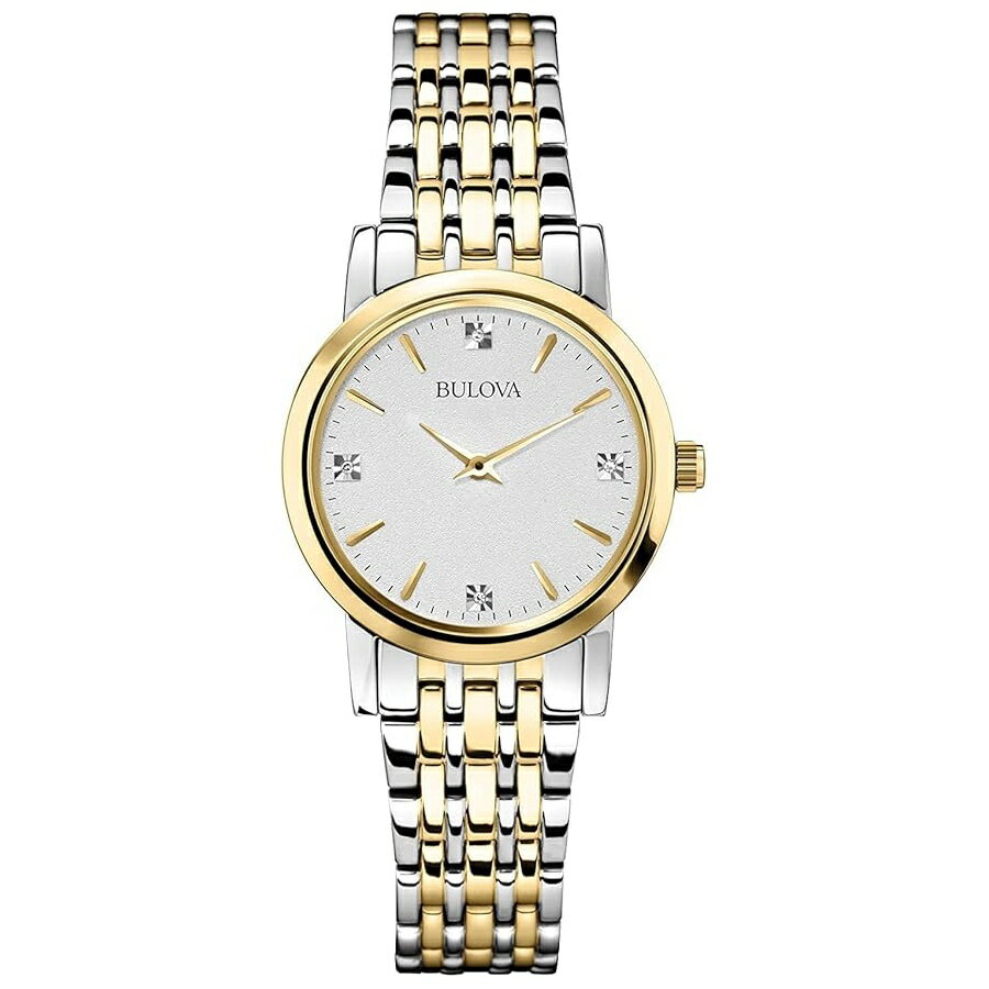 ブローバ 腕時計 ウォッチ クラシック クォーツ レディース ウォッチ ステンレススチール ダイヤモンド Bulova Classic Quartz Ladies Watch, Stainless Steel Diamond