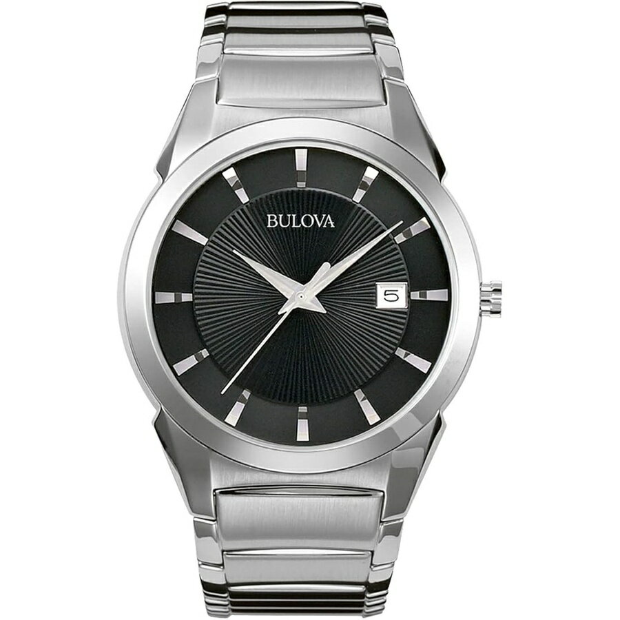 Rakuten - ブローバ 腕時計 ウォッチ メンズ 3 針カレンダー日付クォーツ時計 パターンダイヤル 38mm スタイル: 96B149 Bulova Men's 3-Hand Calendar Date Quartz Watch, Patterned Dial, 38mm, Style: 96B149