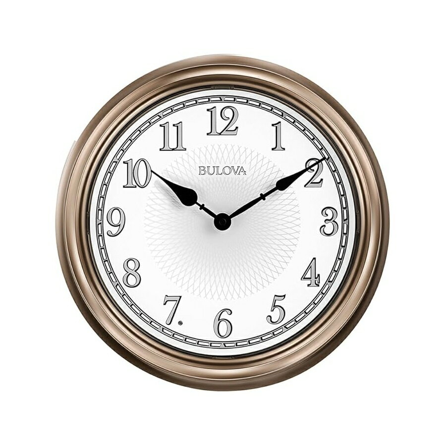 Rakuten - ブローバ 壁掛け時計 C4826 ライトタイム ウォールクロック シャンパン Bulova C4826 Light Time Wall Clock, Champagne