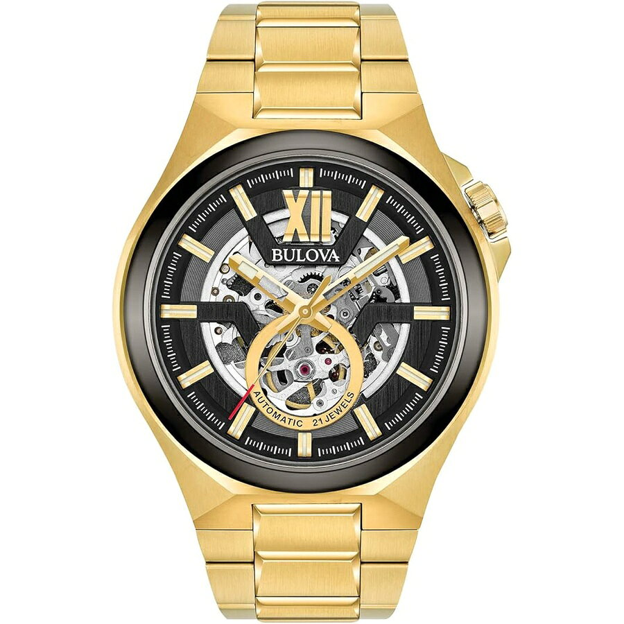 ブローバ 腕時計 ウォッチ メンズ クラシック マキナ 自動オープン アパーチャー ウォッチ Bulova Men's Classic Maquina Automatic Open Aperture Watch