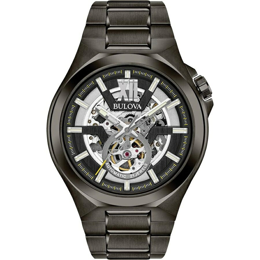 他の ブローバ はこちら Bulova Men's Classic Maquina Automatic Open Aperture Watchブローバ メンズ クラシック マキナ 自動オープン アパーチャー ウォッチ発送までの目安5〜15日　営業日以内に発送※12月、連休等は物流が混雑し、遅延する場合がございます。予めご了承ください。 商　品　情　報 メーカー Bulova Corporation 商品名（英語） Bulova Men's Classic Maquina Automatic Open Aperture Watch 商品名（翻訳） ブローバ メンズ クラシック マキナ 自動オープン アパーチャー ウォッチ 商品詳細 ・ブローバのメンズ クラシック オートマティック コレクションは、手首の動きによって駆動される自動巻きムーブメントを備えた、細心の注意を払って作られた美しい時計を特徴としています。・3針、自動巻き、フルスケルトン・ブラック イオン メッキのステンレススチール・サファイア クリスタル・100M防水、3年間の限定保証 ※メーカーより頂いた商品説明を翻訳しております。翻訳による差異はご了承ください。 ◆ 様々なギフトシーンにぴったりの商品を豊富に取り揃えております ◆ プレゼント　ギフト　クリスマス　母の日　父の日　記念日　誕生日　お誕生日　誕生日プレゼント　敬老の日　記念品　結婚記念日　メモリアルギフト　お祝い　出産祝い　結婚式　結婚祝い　御祝　披露宴　引き出物　引出物　ウェディングギフト　ブライダルギフト　景品　賞品　コンペ景品　ゴルフコンペ　粗品　お中元　御中元　お歳暮　御歳暮　残暑見舞い　引越し　引っ越し祝い　引越し祝い　贈答品　入園祝い　入学祝い　卒業祝い　成人式　就職祝い　昇進祝い　定年退職記念　還暦祝い　卒業記念品　内祝　お返し　お礼　御礼　お祝い返し