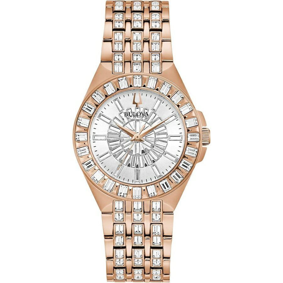 Women'S Watch - ブローバ 腕時計 ウォッチ レディース クォーツ ファントム ローズゴールドトーン ステンレススチール ブレスレット Bulova Ladies Quartz Phantom Rose Gold-Tone Stainless Steel Bracelet