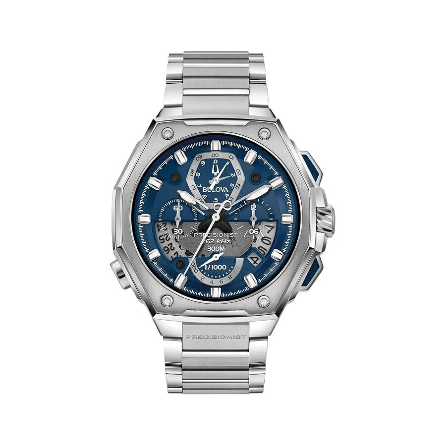 他の ブローバ はこちら Bulova Men's Precisionist Chronograph Blue Dial Stainless Steel Watch | 44.5mm | 96B349ブローバ メンズ プレシジョニスト クロノグラフ ブルー ダイヤル ステンレススチール ウォッチ | 44.5mm | 96B349発送までの目安5〜15日　営業日以内に発送※12月、連休等は物流が混雑し、遅延する場合がございます。予めご了承ください。 商　品　情　報 メーカー Bulova 商品名（英語） Bulova Men's Precisionist Chronograph Blue Dial Stainless Steel Watch | 44.5mm | 96B349 商品名（翻訳） ブローバ メンズ プレシジョニスト クロノグラフ ブルー ダイヤル ステンレススチール ウォッチ | 44.5mm | 96B349 商品詳細 ・2010年のデビュー以来、プレシジョニストは、独特の大胆な建築デザインと最先端の独自の262kHzムーブメントを融合させ、最高の状態で高度な計時を示しました・2020年はプレシジョニストテクノロジーの10周年を祝い、革新的な新しいデザインでプレシジョニストの美学を再発明します・高級感、パフォーマンス、そして歴史 - プレシジョニストは革新的なテクノロジーとデザインの完璧な融合です - 目の肥えた人時代を超えた時計。44.5 mm ステンレス スチール トノー ケース、反射防止カーブ サファイア クリスタル、デプロイアント クラスプ クロージャ付きステンレス スチール ブレスレット、発光アクセント付きブルー ダイヤル日付窓 1/1000 秒クロノグラフ、NN50 高性能クォーツ ムーブメント、300 メートルまでの耐水性ブローバ スタイル #: 96B349 ※メーカーより頂いた商品説明を翻訳しております。翻訳による差異はご了承ください。 ◆ 様々なギフトシーンにぴったりの商品を豊富に取り揃えております ◆ プレゼント　ギフト　クリスマス　母の日　父の日　記念日　誕生日　お誕生日　誕生日プレゼント　敬老の日　記念品　結婚記念日　メモリアルギフト　お祝い　出産祝い　結婚式　結婚祝い　御祝　披露宴　引き出物　引出物　ウェディングギフト　ブライダルギフト　景品　賞品　コンペ景品　ゴルフコンペ　粗品　お中元　御中元　お歳暮　御歳暮　残暑見舞い　引越し　引っ越し祝い　引越し祝い　贈答品　入園祝い　入学祝い　卒業祝い　成人式　就職祝い　昇進祝い　定年退職記念　還暦祝い　卒業記念品　内祝　お返し　お礼　御礼　お祝い返し