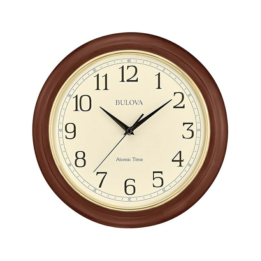 他の ブローバ はこちら Bulova Atomic Time 2 Analog Wall Clock C5004 | 12.4" Wooden Frame, Sets Time Automatically | Quartz Movement | Battery Operated | Classic Designブローバ アトミック タイム 2 アナログ ウォール クロック C5004 | 12.4インチ木製フレーム、時刻を自動的に設定 | クォーツムーブメント | 電池式 | クラシックなデザイン発送までの目安5〜15日　営業日以内に発送※12月、連休等は物流が混雑し、遅延する場合がございます。予めご了承ください。 商　品　情　報 メーカー Bulova 商品名（英語） Bulova Atomic Time 2 Analog Wall Clock C5004 | 12.4" Wooden Frame, Sets Time Automatically | Quartz Movement | Battery Operated | Classic Design 商品名（翻訳） ブローバ アトミック タイム 2 アナログ ウォール クロック C5004 | 12.4インチ木製フレーム、時刻を自動的に設定 | クォーツムーブメント | 電池式 | クラシックなデザイン 商品詳細 ・自動時刻調整: 原子時計信号と自動的に同期し、手動設定の必要なく正確な計時を保証します。・クラシックな木製デザイン: 温かみのあるブラウンチェリー仕上げのエレガントな木製フレーム、メッキおよびポリッシュ仕上げのゴールドベゼルが、部屋のインテリアに洗練されたタッチを加えます。・読みやすいアナログディスプレイ: 大胆な透明なアラビア数字を備えた大きな文字盤、クリーム色の文字盤、黒い針で、どこからでも読みやすくなっています。 ・クォーツムーブメント: 信頼性の高いクォーツ機構により、電池駆動でスムーズかつ正確な計時を保証します。・電池駆動: 単三電池 1 本で動作し、安定したパフォーマンスと簡単なメンテナンスを実現します。・ 夏時間の自動調整: 時刻変更にシームレスに移行し、年間を通じて精度を確保します。 ※メーカーより頂いた商品説明を翻訳しております。翻訳による差異はご了承ください。 ◆ 様々なギフトシーンにぴったりの商品を豊富に取り揃えております ◆ プレゼント　ギフト　クリスマス　母の日　父の日　記念日　誕生日　お誕生日　誕生日プレゼント　敬老の日　記念品　結婚記念日　メモリアルギフト　お祝い　出産祝い　結婚式　結婚祝い　御祝　披露宴　引き出物　引出物　ウェディングギフト　ブライダルギフト　景品　賞品　コンペ景品　ゴルフコンペ　粗品　お中元　御中元　お歳暮　御歳暮　残暑見舞い　引越し　引っ越し祝い　引越し祝い　贈答品　入園祝い　入学祝い　卒業祝い　成人式　就職祝い　昇進祝い　定年退職記念　還暦祝い　卒業記念品　内祝　お返し　お礼　御礼　お祝い返し