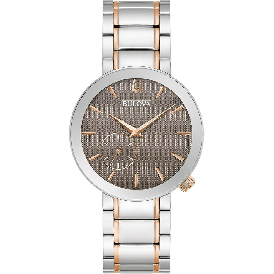 他の ブローバ はこちら Bulova Latin Grammy Ladies Modern Futuro Two Tone Rose Gold Stainless Steel Watch, Textured Grey Dial (Model:98L309)ブローバ ラテン グラミー レディース モダン フトゥーロ ツートーン ローズゴールド ステンレススチール ウォッチ、テクスチャード グレー ダイヤル (モデル:98L309)発送までの目安5〜15日　営業日以内に発送※12月、連休等は物流が混雑し、遅延する場合がございます。予めご了承ください。 商　品　情　報 メーカー Bulova 商品名（英語） Bulova Latin Grammy Ladies Modern Futuro Two Tone Rose Gold Stainless Steel Watch, Textured Grey Dial (Model:98L309) 商品名（翻訳） ブローバ ラテン グラミー レディース モダン フトゥーロ ツートーン ローズゴールド ステンレススチール ウォッチ、テクスチャード グレー ダイヤル (モデル:98L309) 商品詳細 ・この新しいブローバのレディース タイムピースは、ラテン グラミー コレクションに追加され、アワード ショーとそれを可能にした注目すべきアーティストに対するブランドのお祝いを継続します。・端から端まで湾曲したメタライズド サファイア クリスタルが、シルバートーンのステンレススチールとローズゴールドトーンのリューズを備えた、非常にモダンな 35mm ケースを生み出しています。・テクスチャード ダイヤルは、ローズゴールドトーンの針とマーカー、スイープセコンドのサブダイヤルでアクセントになっています。時計の裏側には、スクリューバック ケースにラテン グラミーのロゴが刻印されています。・この時計は、デプロイアント クラスプが付いた、マッチするツートンカラーのブレスレットと完璧に組み合わされています。・この新しいブローバ レディース タイムピースで、ラテン グラミー賞とその素晴らしいアーティストの精神をもたらします。 ※メーカーより頂いた商品説明を翻訳しております。翻訳による差異はご了承ください。 ◆ 様々なギフトシーンにぴったりの商品を豊富に取り揃えております ◆ プレゼント　ギフト　クリスマス　母の日　父の日　記念日　誕生日　お誕生日　誕生日プレゼント　敬老の日　記念品　結婚記念日　メモリアルギフト　お祝い　出産祝い　結婚式　結婚祝い　御祝　披露宴　引き出物　引出物　ウェディングギフト　ブライダルギフト　景品　賞品　コンペ景品　ゴルフコンペ　粗品　お中元　御中元　お歳暮　御歳暮　残暑見舞い　引越し　引っ越し祝い　引越し祝い　贈答品　入園祝い　入学祝い　卒業祝い　成人式　就職祝い　昇進祝い　定年退職記念　還暦祝い　卒業記念品　内祝　お返し　お礼　御礼　お祝い返し