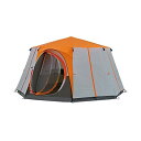 R[} eg Lv AEghA IN^S 6~8lp IW h[ 360pm}r[ OEhV[g t@~[ h tFX nCLO Coleman Tent Octagon, Festival Dome Tent, 6 Person Family Camping Tent with 360 Panoramic View