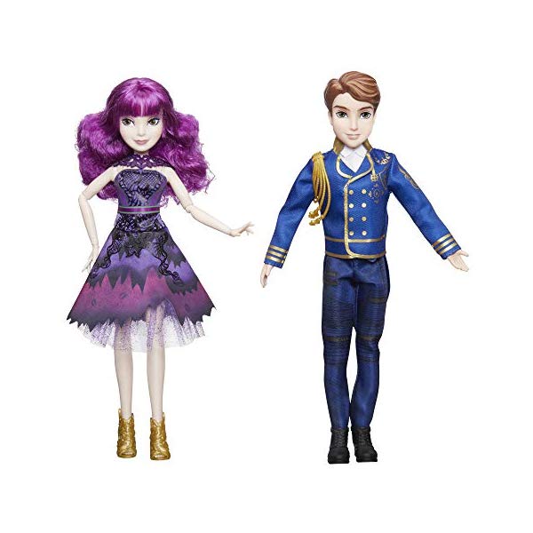 ディズニー ディセンダント マル・バーサ ベン ドール 人形 フィギュア 着せ替え おもちゃ グッズ Disney Descendants 2 Royal Cotillion Couple Mal and King Ben of Auradon Set-Descendants Dolls