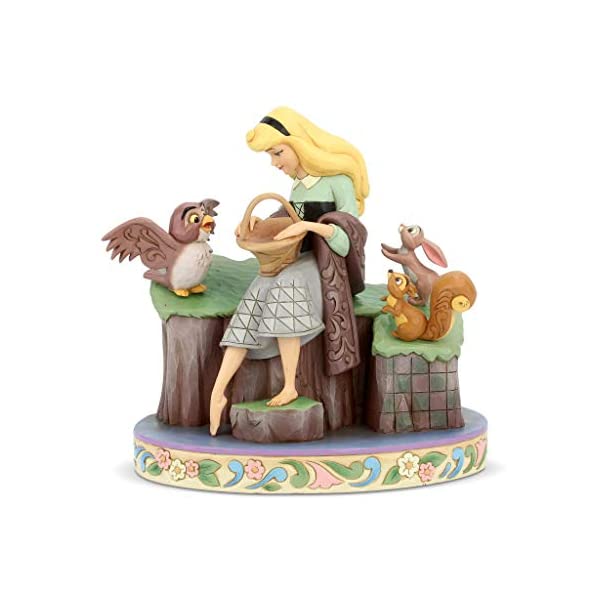 GlXR fBYj[ gfBVY WVA X̔ I[P tBMA l` u CeA v[g Enesco Disney Traditions by Jim Shore Sleeping Beauty Princess Aurora with Animals Figurine, 8 Inch, Multicolor