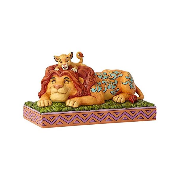 GlXR fBYj[ gfBVY WVA CILO Vo t@T tBMA l` u CeA v[g Enesco 6000972 Disney Traditions by Jim Shore Lion King Simba and Mufasa Father's Pride Figurine, 4.41 Inch, Multicolor