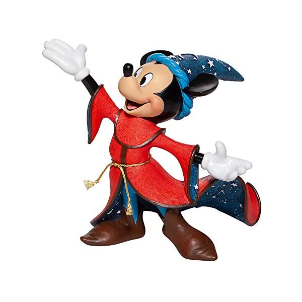 GlXR fBYj[ V[P[X ~bL[ t@^WA 80NLO tBMA l` u CeA v[g Enesco Disney Showcase Couture de Force Fantasia 80th Anniversary Sorcerer's Apprentice Mickey Mouse Figurine, 8.74 Inch, Multicolor